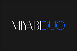 Miyabi Duo Font