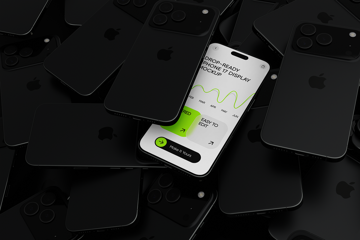 iPhone 17 Mockup, a Device Mockup by Mockupdaddy (Photo 4 of 25)
