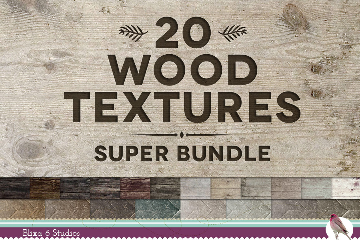 20 Wood Textures Super Bundle
