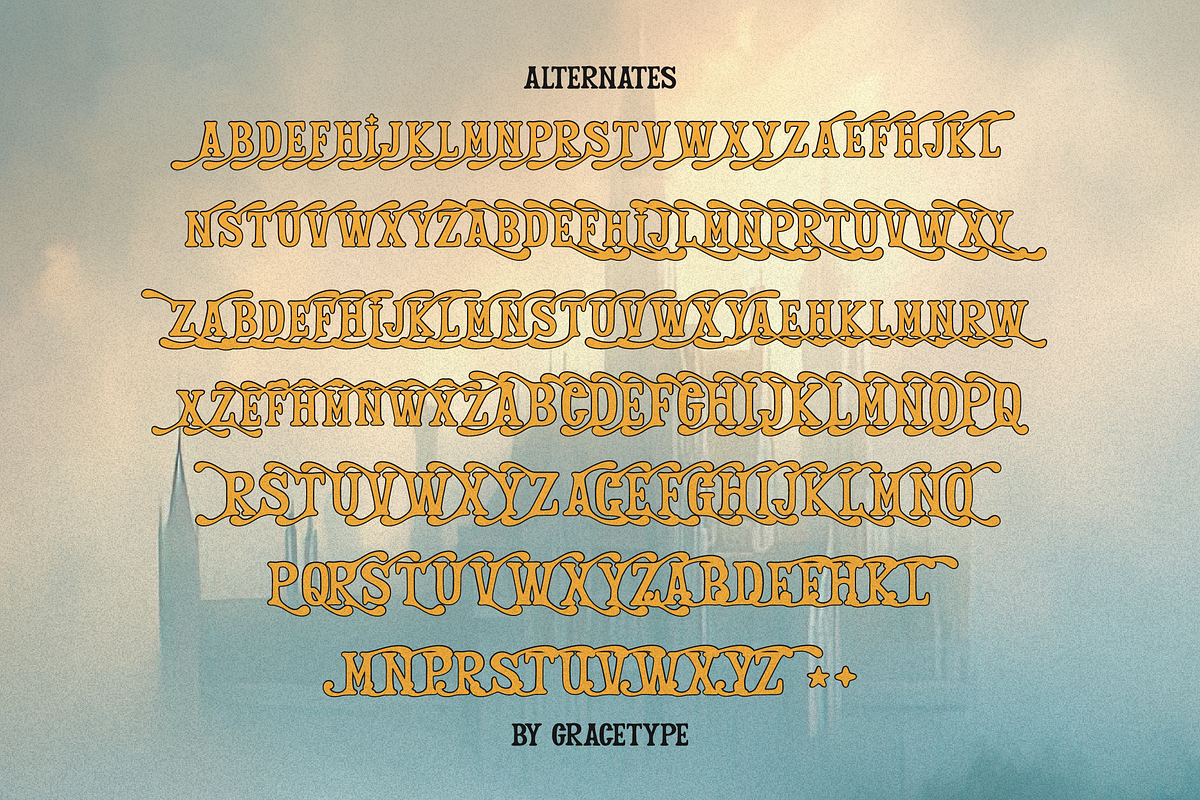 Walds Misery | Fantasy Display Font, a Handwritten Font by gracetype_studio (Photo 12 of 12)
