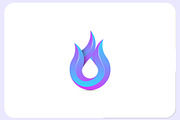 Blue Fire Modern Brand Logo Template, a Branding & Logo Template by Graplick (Thumbnail 1 of 3)