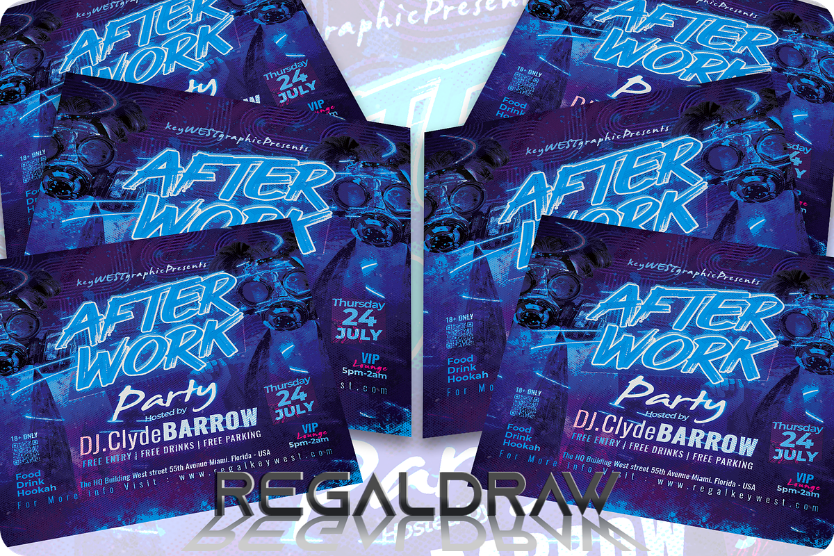 After Work Party Flyer, a Flyer Template by regalDRAW (Photo 3 of 3)