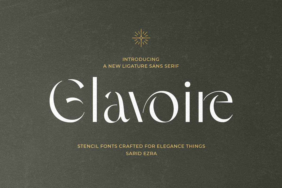 Glavoire - Stencil Ligature Sans, a Sans Serif Font by Sarid Ezra (Photo 9 of 10)