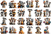 Whimsical Quirky Dogs Clipart, an Illustration by Sublimation Artist (Thumbnail 2 of 7)
