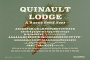 Quinault Lodge - A Rustic Serif Font, a Serif Font by Komet & Flicker (Thumbnail 15 of 15)
