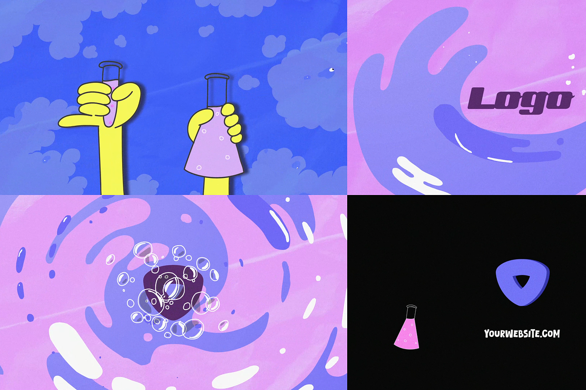 Chemical Reaction Logo Premiere Pro, a Branding & Logo Template by FlashFXbox (Photo 1 of 2)