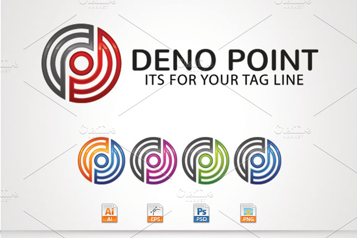 Deno Point,D/P Letter Logo, a Branding & Logo Template by stock6design (Photo 2 of 2)