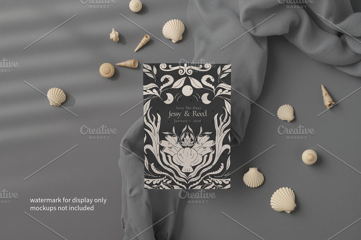Octopus Ocean Cute Dark Academia, a Pattern Graphic by Little Creative Scribbles (Photo 5 of 13)
