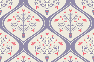 Tree of life and lattice, a Pattern Graphic by elyomys