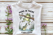 Hang in There, It Gets Worse Funny, an Illustration by CraftArtStudio (Thumbnail 2 of 4)
