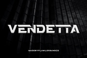 Vendetta - Sport Display Font, a Serif Font by Flawless And Co (Thumbnail 1 of 10)
