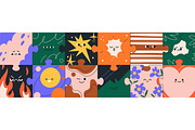 Funny puzzle characters with faces, an Object Illustration by Good Studio (Thumbnail 4 of 5)
