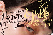 HENRI & PABLO paintbrush font, a Handwritten Font by ana & yvy (Thumbnail 1 of 15)