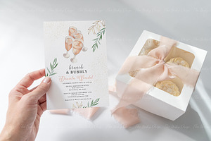 Party 5x7 Card Mockup With Cupcake