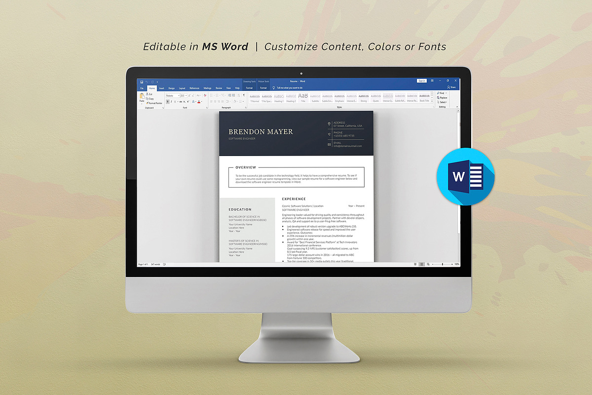 Canva Resume Template, a Resume Template by DesignDevisers (Photo 8 of 10)