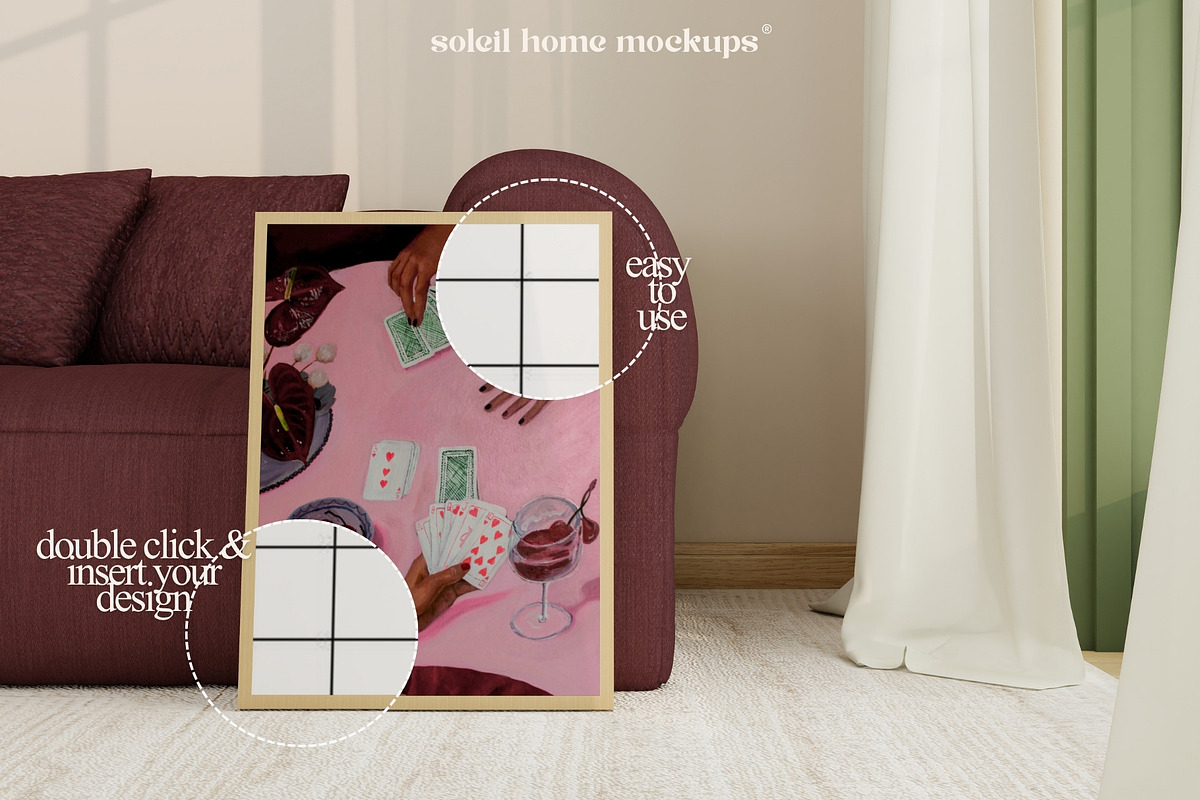 ODYSSEA | Vintage Frame Mockup SET, a Household Mockup by SoleilHomeMockups (Photo 2 of 11)