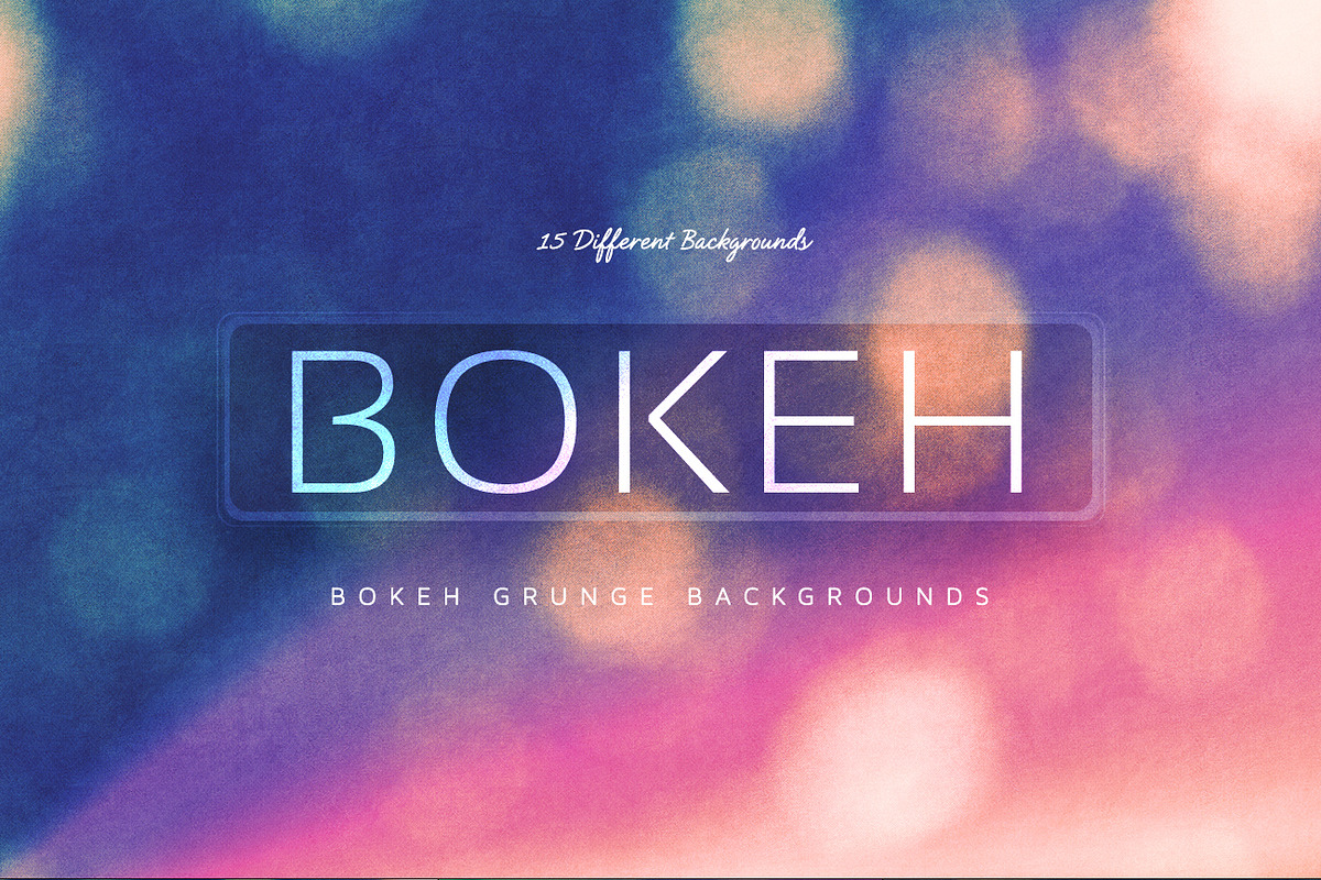 15 Bokeh Grunge Backgrounds V3 preview 6