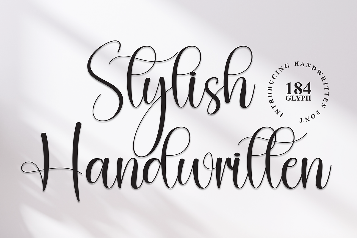 Stylish Handwritten | Script Font, a Handwritten Font by Scratchones (Photo 1 of 8)