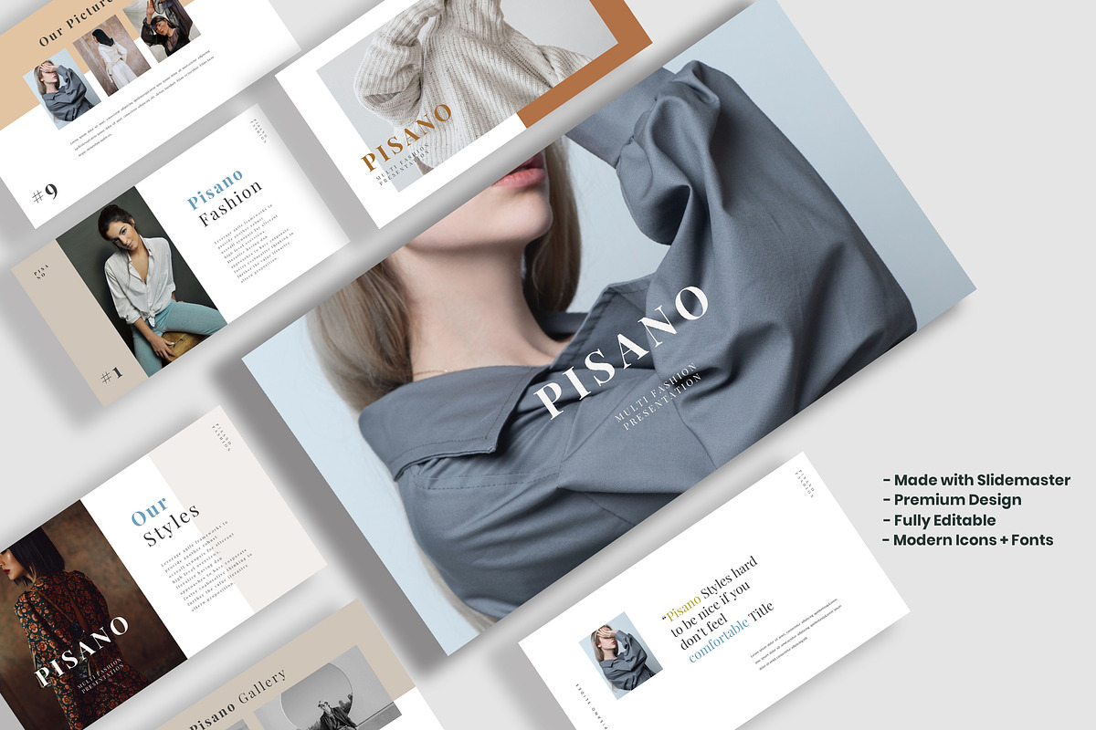 Pisano Minimal Google Slides, a Presentation Template by Infinity Vector Studio (Photo 1 of 4)