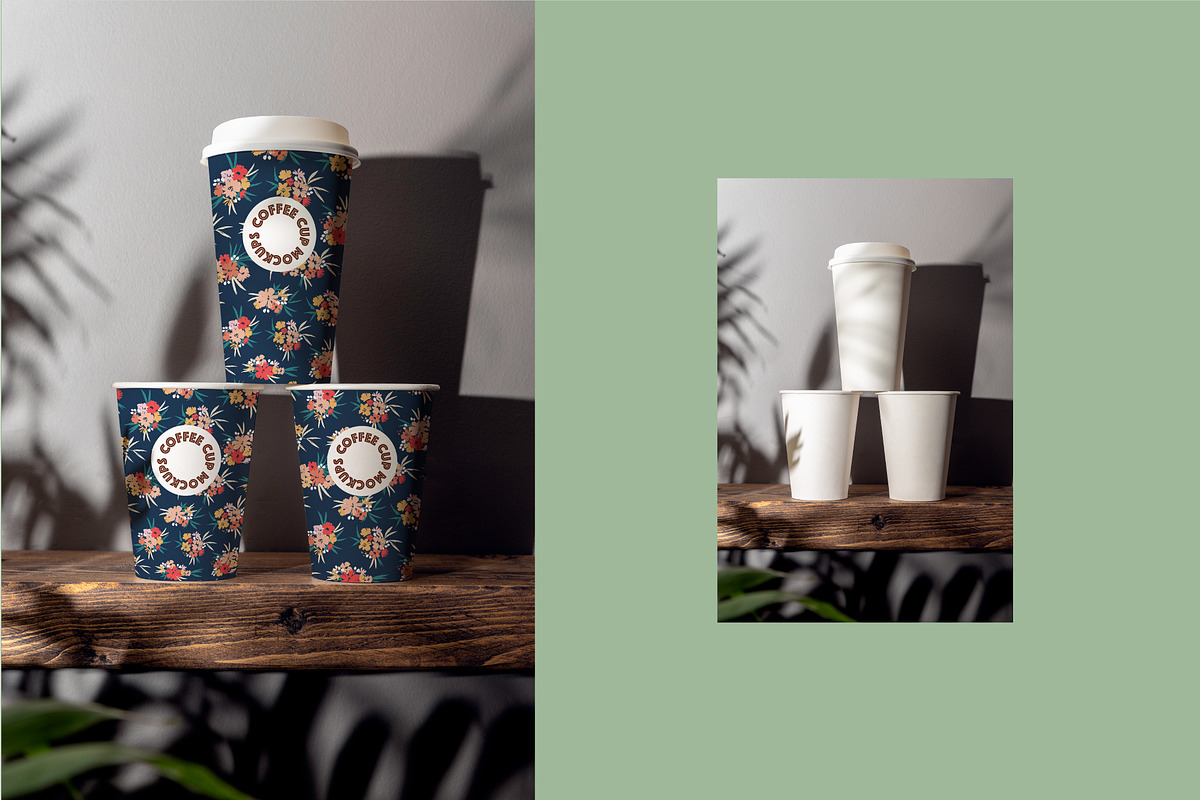 PAPER COFFEE CUP MOCKUP SET, a Cups & Container Mockup by MCKP*ME (Photo 8 of 16)