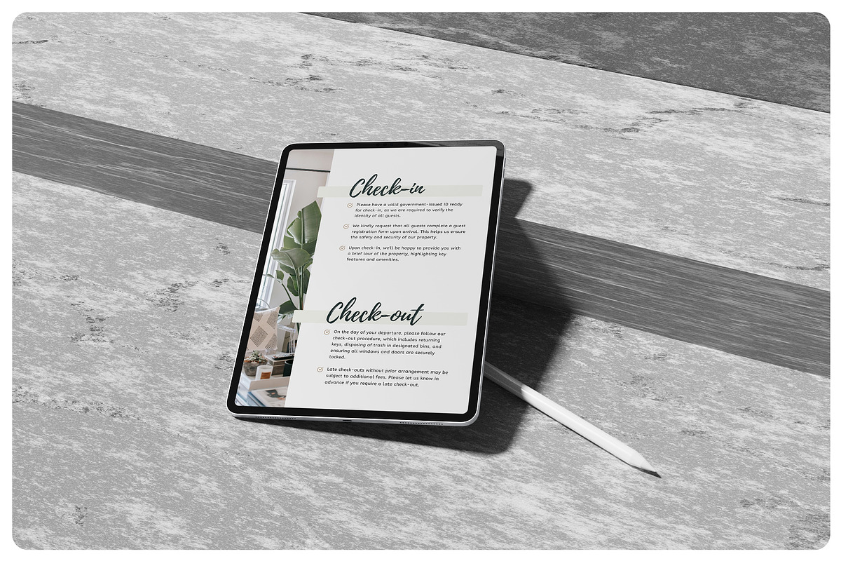 VOLAR Airbnb Welcome Book Template, a Magazine Template by BlancaLab Studio (Photo 8 of 9)