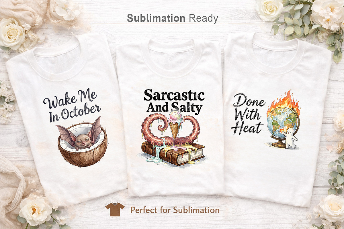 Summerween Goth Sublimation, a Seasonal Illustration by Artnoy (Photo 5 of 18)