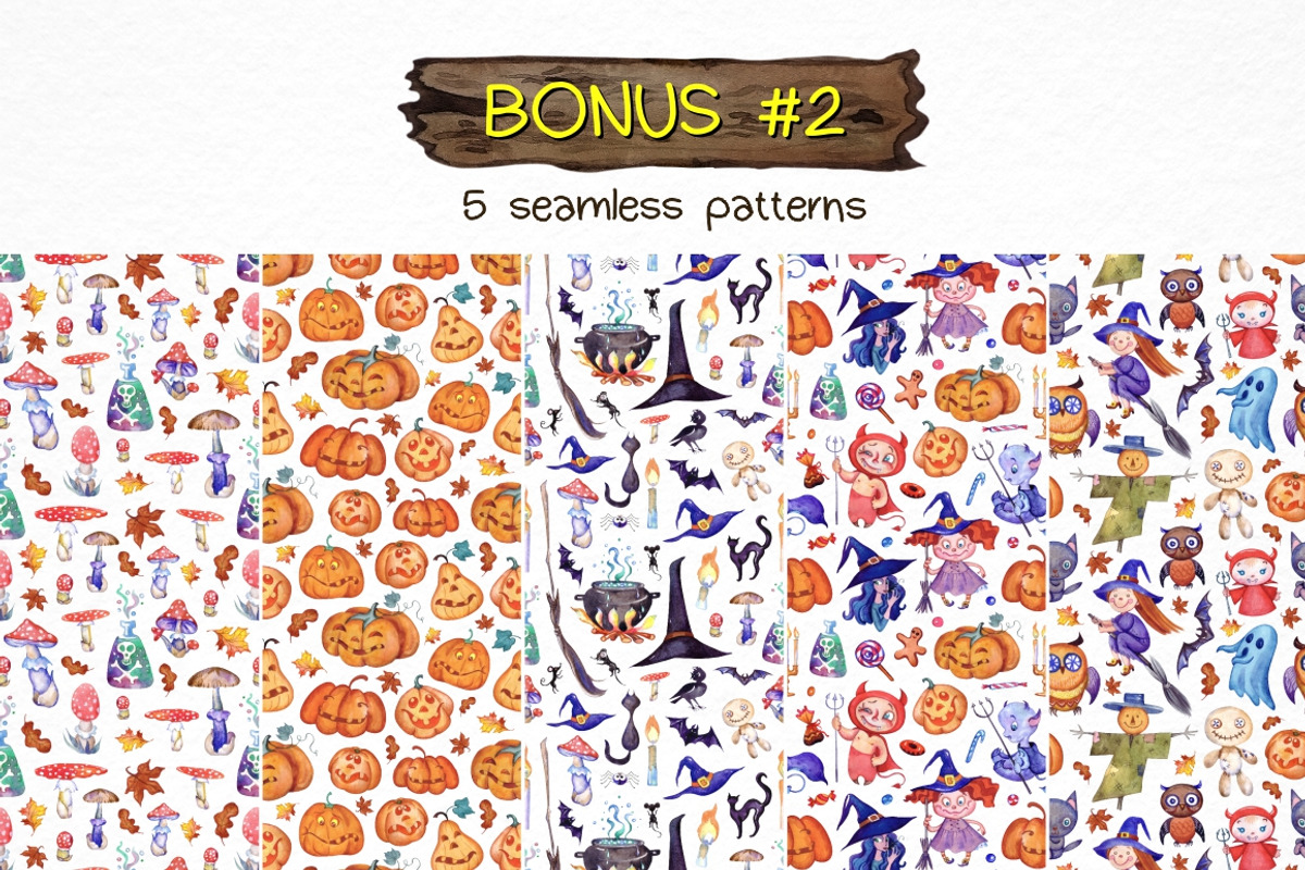 Halloween Watercolor Super Pack, an Animal Illustration by Warm Hearted Studio (Photo 10 of 10)