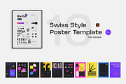10 Swiss Style Poster Template, a Graphic by Fun Fusion Design (Thumbnail 1 of 16)