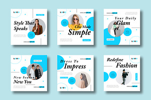Modern Fashion Social Media Post, a Social Media Template by MightyDesign