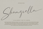 Shangrella Wedding Calligraphy, a Script Font by Almeera Std (Thumbnail 1 of 11)