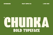 CS Chunka – Bold Sans Serif, a Sans Serif Font by Craft Supply Co. (Thumbnail 1 of 8)