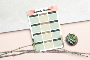 Editable Canva Daily-Weekly-Monthly