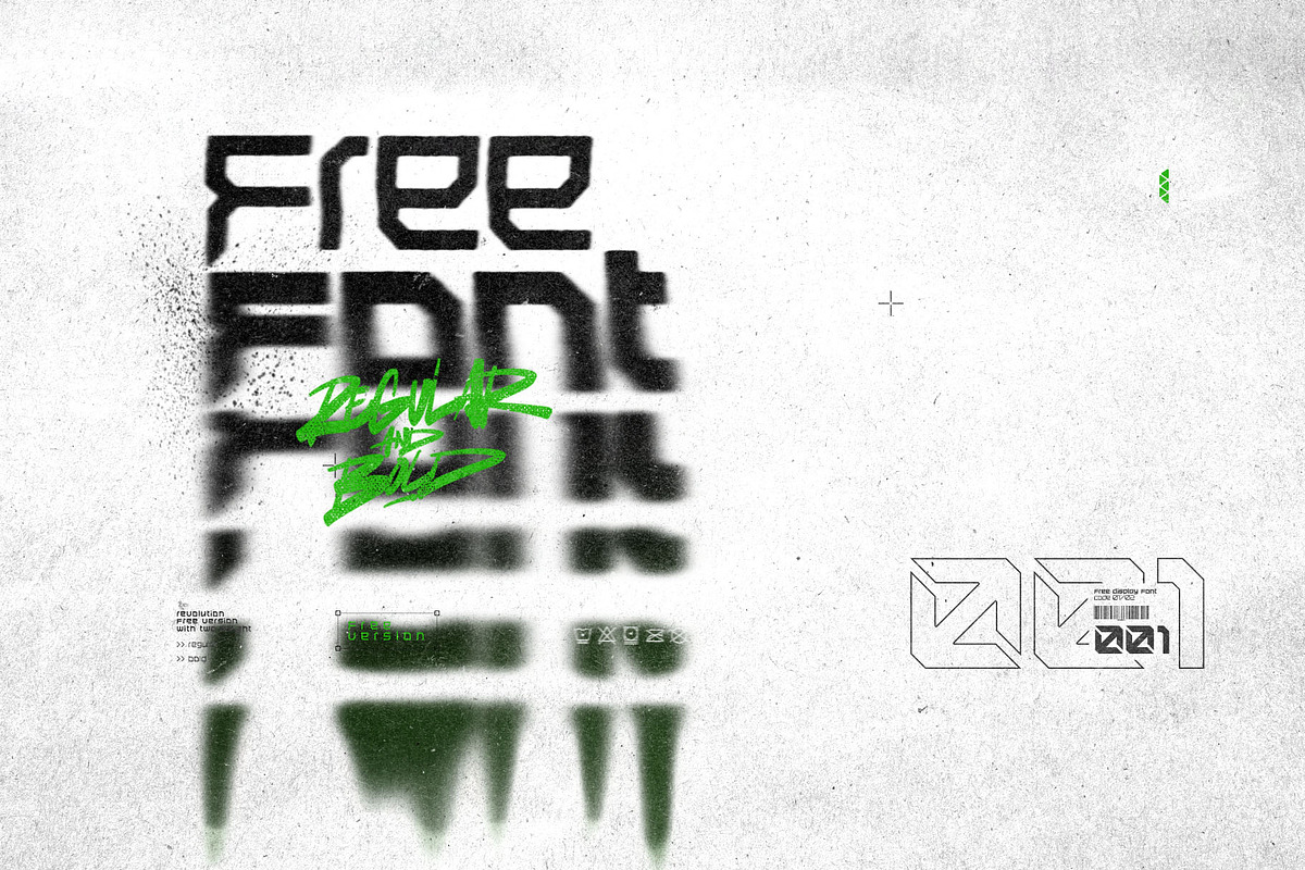 Revolution, a Font by XAL (Photo 2 of 5)