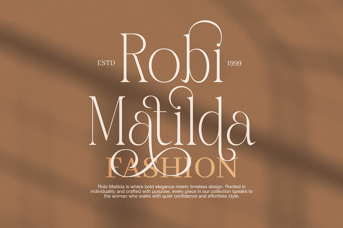 The Safiera Elegant Serif Font, a Serif Font by Perfectype (Photo 2 of 8)
