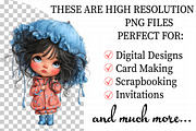 Quirky Cute Little Girl Clipart, an Illustration by Daily.Designs (Thumbnail 2 of 5)