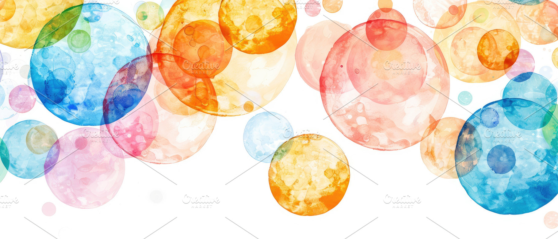 A cheerful, abstract watercolor pain, a Photo by LOGOCREATIVE