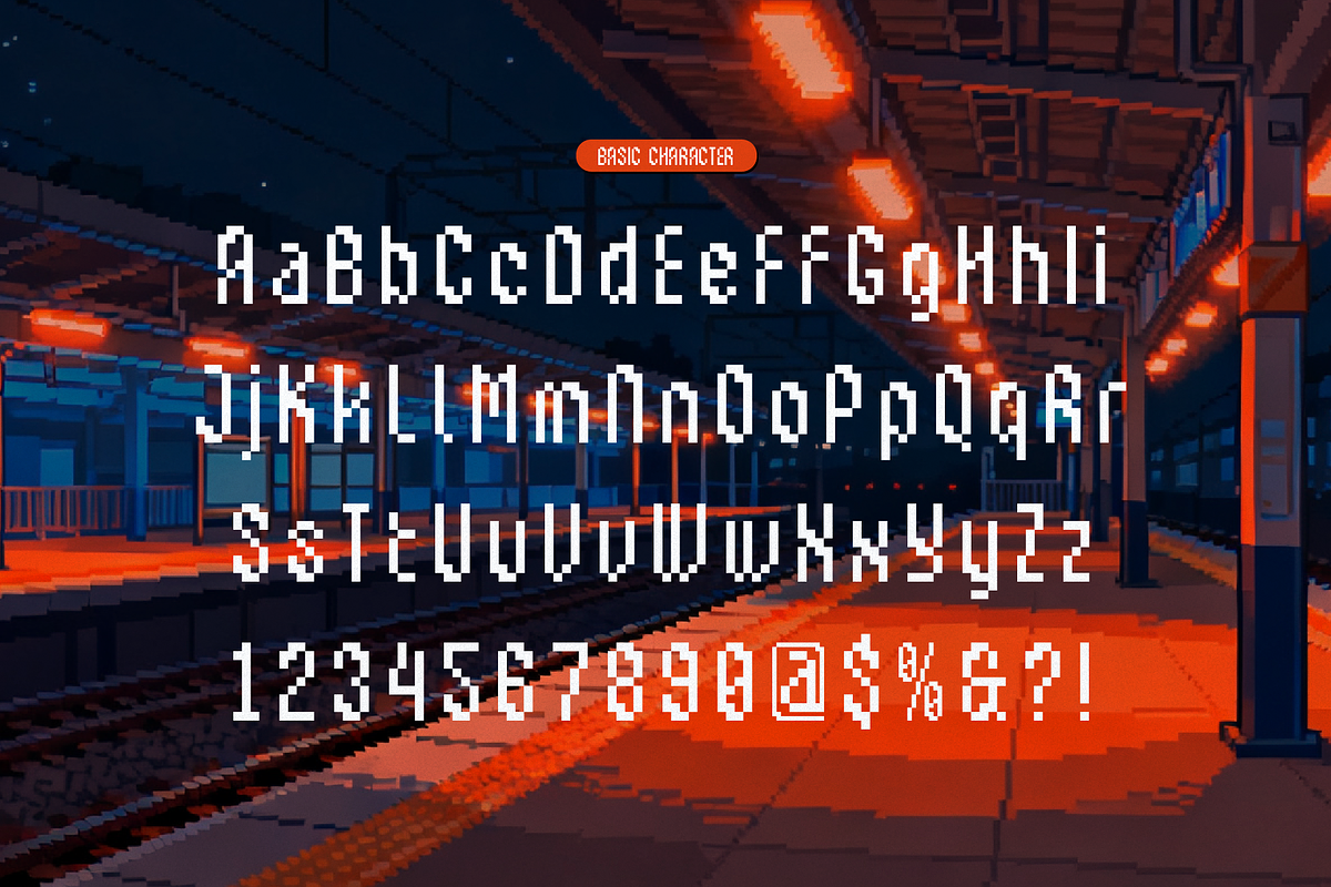 Ercanix | Pixelated Font, a Sans Serif Font by gracetype_studio (Photo 10 of 12)