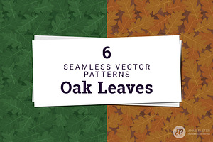 Oak Leaves Vector Pattern