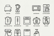 Bundles Minimal Kitchen Icons, an Outline Icon by adenpinkstore (Thumbnail 2 of 22)