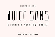 Juice Sans - Sans Serif Font Family, a Sans Serif Font by Design Unique (Thumbnail 1 of 5)