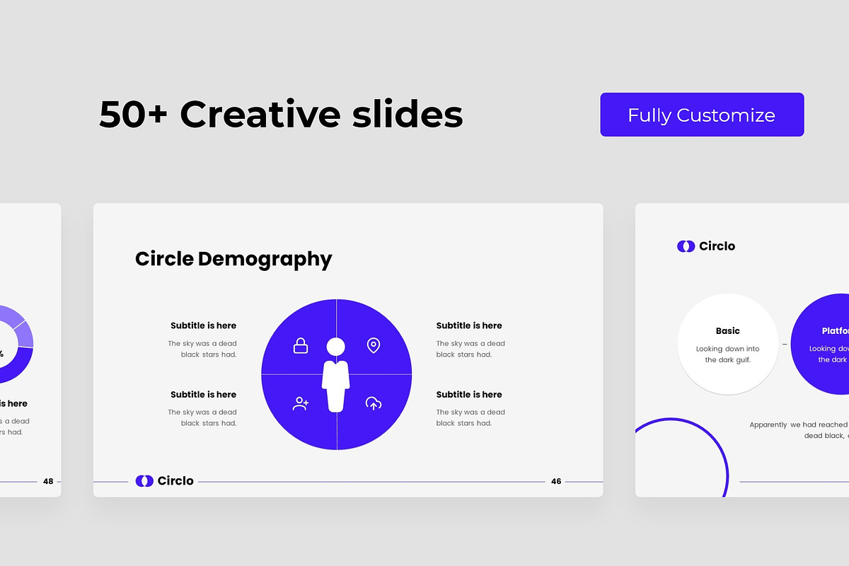 Circlo- Animated PowerPoint Template, a Presentation Template by MNML Agency (Photo 4 of 64)