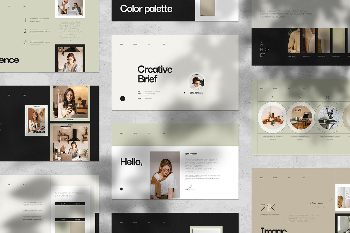 Creative Brief Template, a Presentation Template by White Graphic (Photo 8 of 8)