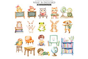 Youthful Friends Watercolor PNG, an Illustration by CharmClipart (Thumbnail 4 of 8)