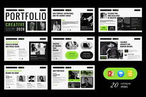 Creative Portfolio Presentation, a Presentation Template by Pradaxa