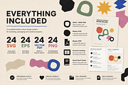 24 Tactile Cutout Vector Shapes, an Object Graphic by Designs24hr (Thumbnail 4 of 10)