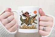 Cowgirl Crocodile Rider PNG, an Object Illustration by Sublimation Artist (Thumbnail 7 of 9)