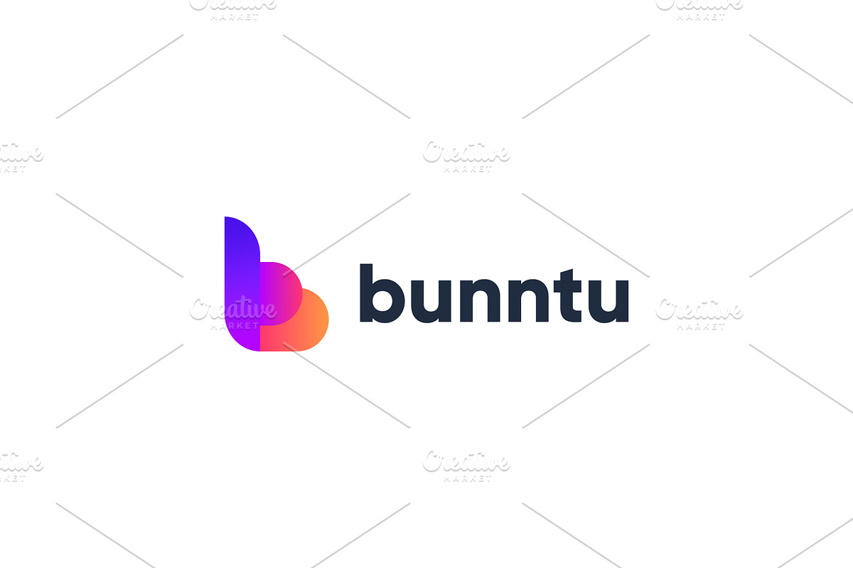 Bunntu - B letter modern logo, a Branding & Logo Template by Logodesignpond (Photo 2 of 4)