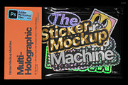 Sticker Mockup Machine Multi-Holo, a Packaging Mockup by Mocku (Thumbnail 1 of 22)