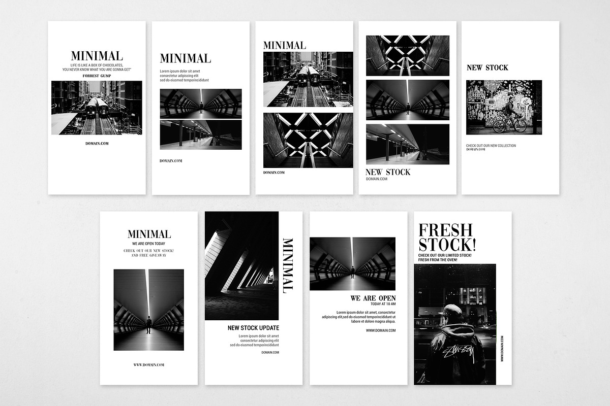 25 MINIMAL INSTAGRAM STORIES BUNDLE, a Social Media Template by Medianeka (Photo 3 of 4)