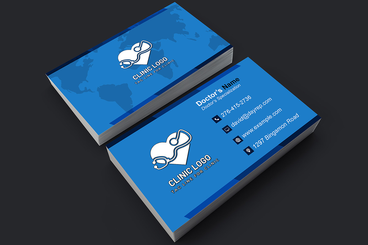 Pediatric Doctor Card PSD preview 3